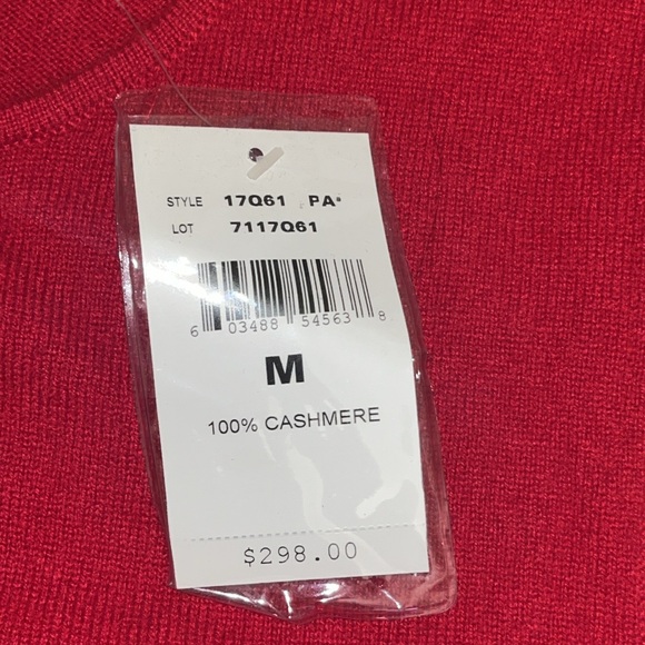 Ralph Lauren  cashmere red sleeveless top. PERFECT FOR THE HOLLIDAYS. - Picture 10 of 11